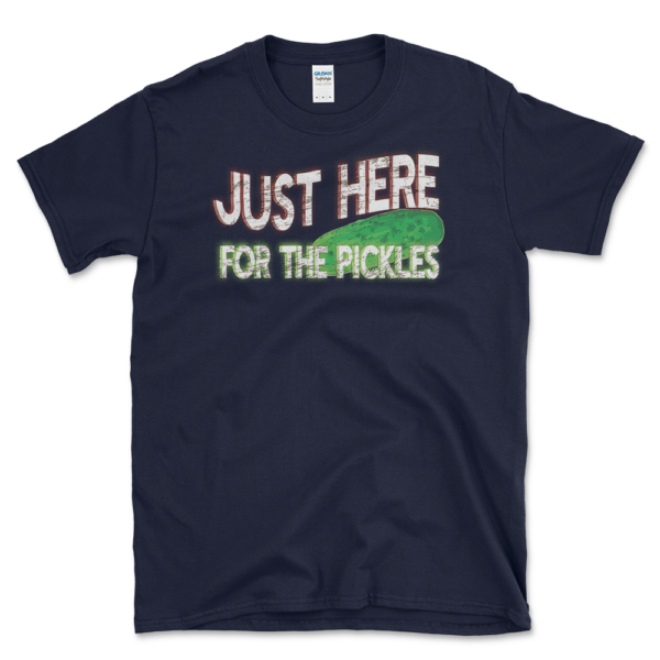 Pickle Festival T-shirt Navy by Left Arrow Tees