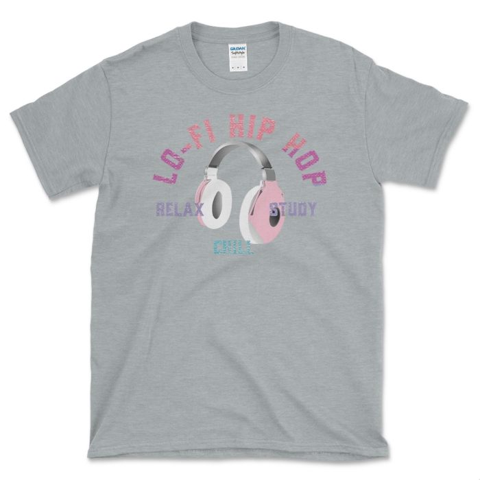 Lo-Fi Hip Hop Lovers T-shirt Sport Grey by Left Arrow Tees