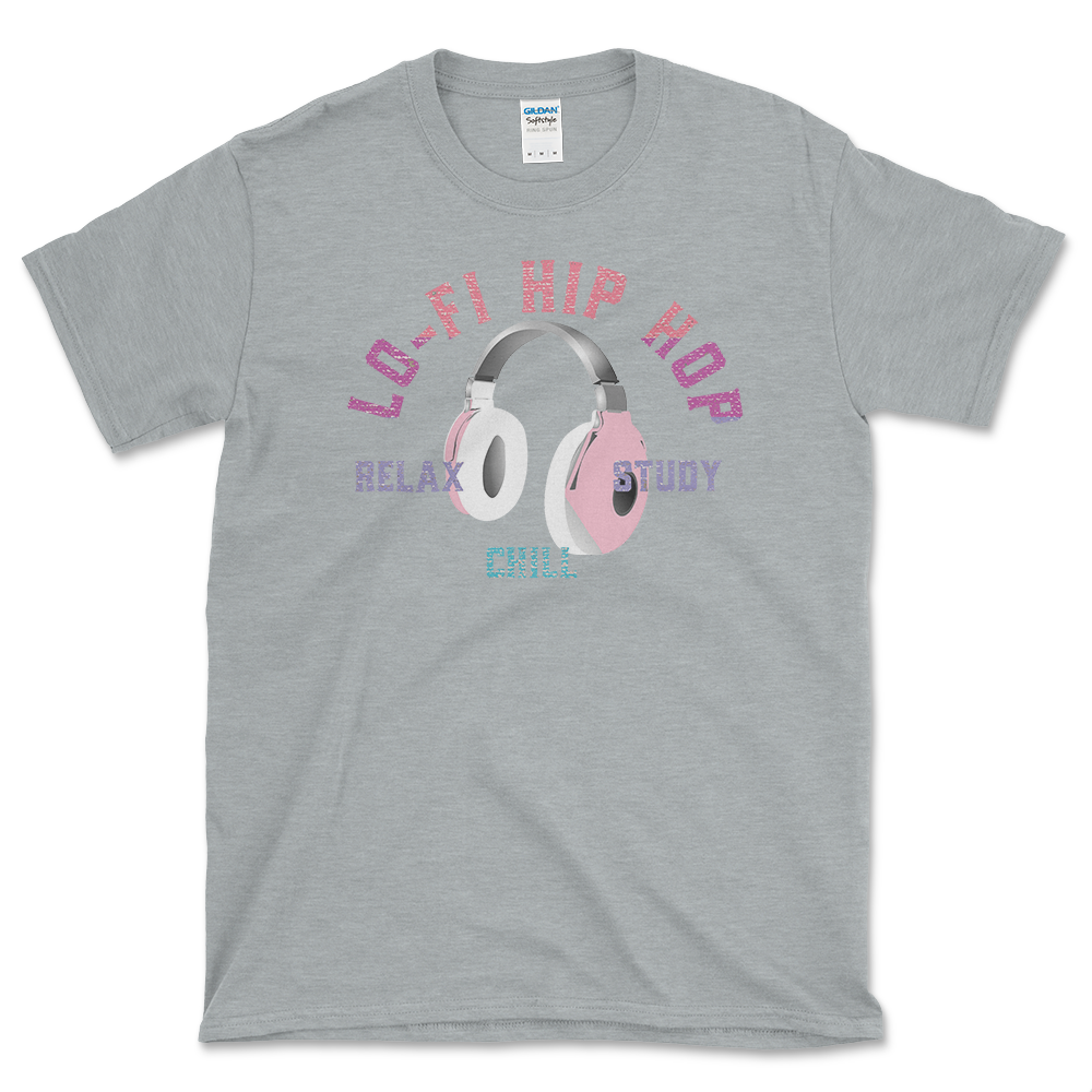 Lo-Fi Hip Hop Lovers T-shirt Sport Grey by Left Arrow Tees
