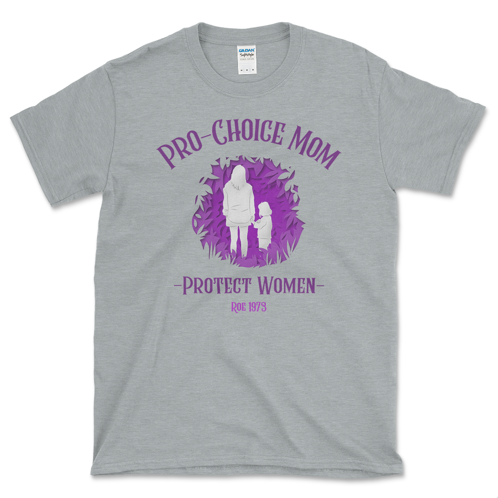 Pro-Choice Family T-shirt Sport Grey by Left Arrow Tees