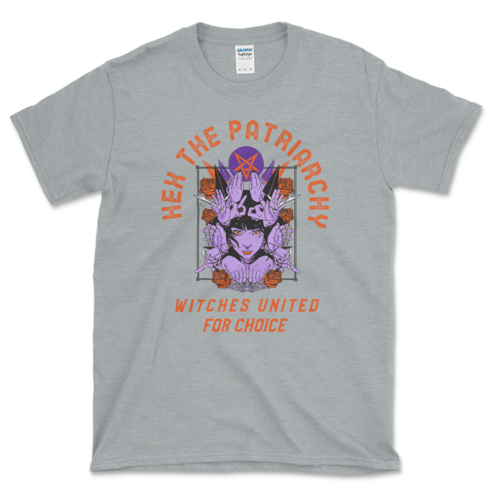 Pagan Witches Pro-Choice T-shirt Sport Grey by Left Arrow Tees