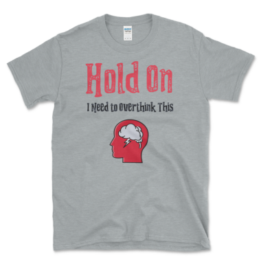 unisex-basic-softstyle-t-shirt-sport-grey-front-6488a724ef991.png Joke About Anxiety T-shirt Sport Grey by Left Arrow Tees