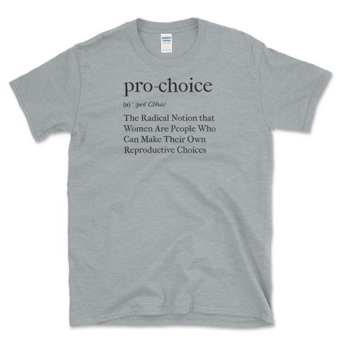 Definition Od Pro-Choice T-shirt Sport Grey by Left Arrow Tees