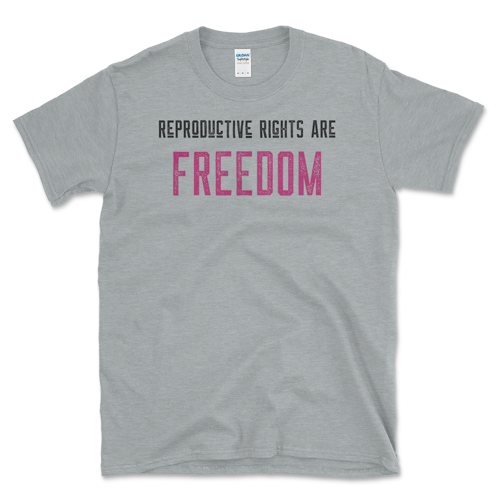 Reproductive Rights Message T-shirt Sport Grey by Left Arrow Tees