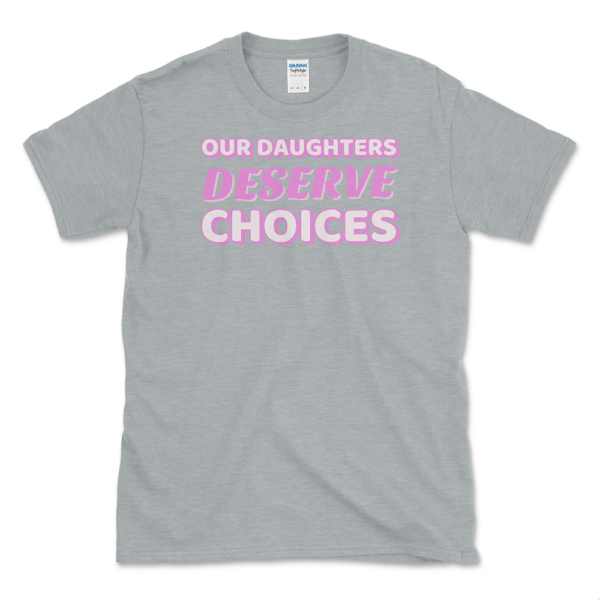 Pro Choice for Daughter T-shirt Sport Grey by Left Arrow Tees