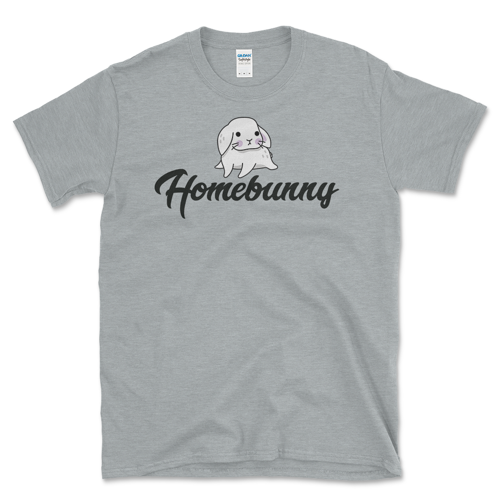 Introvert's Homebunny T-shirt Sport Grey by Left Arrow Tees