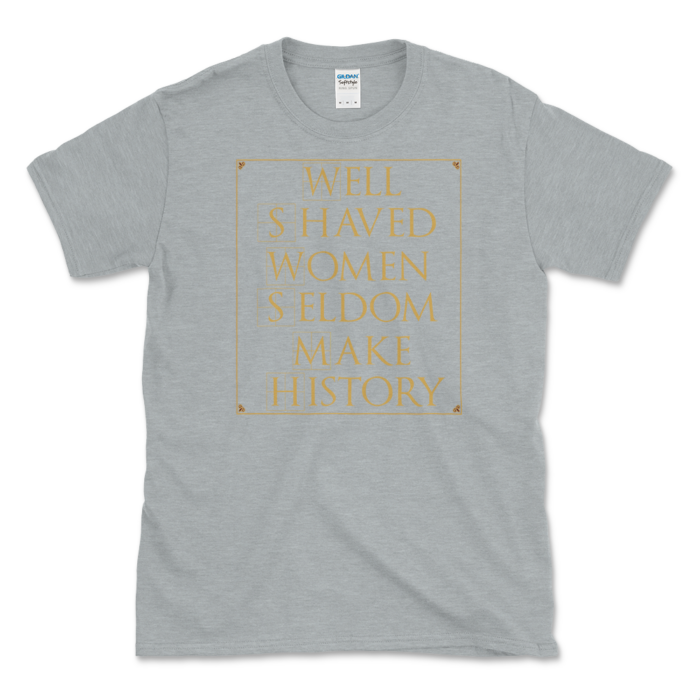 Women No-Shave Movement T-shirt Sport Grey by Left Arrow Tees