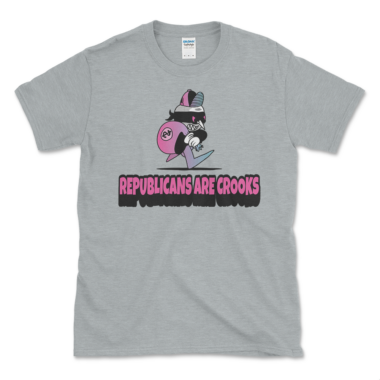 Democrat's Lock Them Up T-shirt Sport Grey by Left Arrow Tees