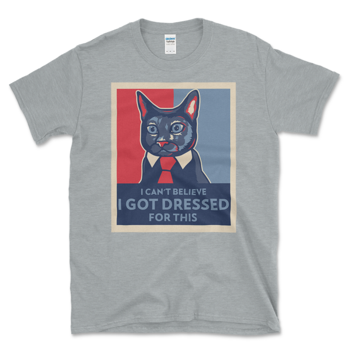 Lazy Cat T-shirt Sport Grey by Left Arrow Tees