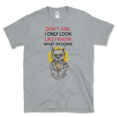 Imposter Syndrome T-shirt Sport Grey by Left Arrow Tees
