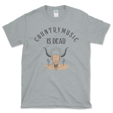 Alt-Country Music T-shirt Sport Grey by Left Arrow Tees