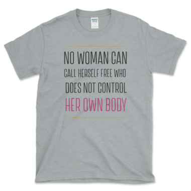 unisex-basic-softstyle-t-shirt-sport-grey-front-649f256161b5c.png Pro-Choice Freedom T-shirt Sport Grey by Left Arrow Tees
