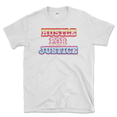 Equal Justice Advocate T-shirt White by Left Arrow Tees