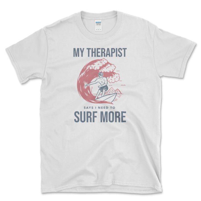 All Someone Wants To Do Is Surf T-Shirt White by Left Arrow Tees