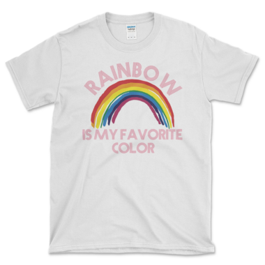 Rainbow Lover's T-shirt White by Left Arrow Tees
