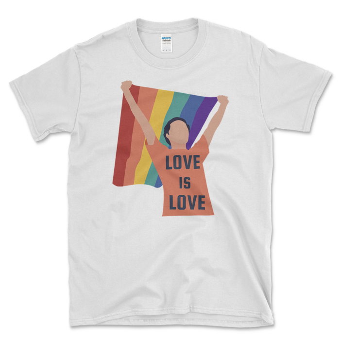 LGBTQ+ Unity T-shirt White by Left Arrow Tees