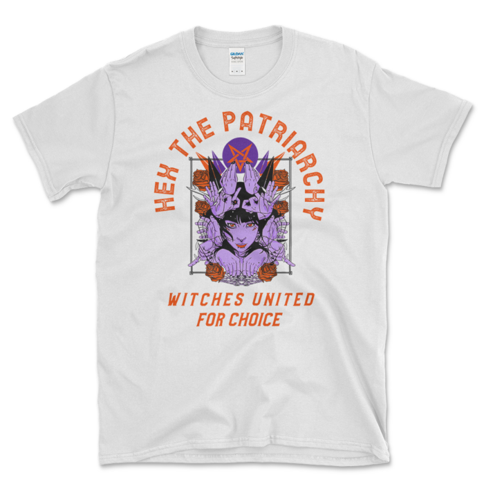 Pagan Witches Pro-Choice T-shirt White by Left Arrow Tees