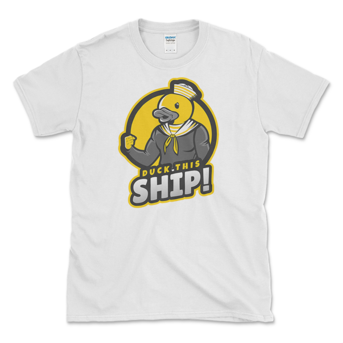 Sailor Duck T-shirt White by Left Arrow Tees