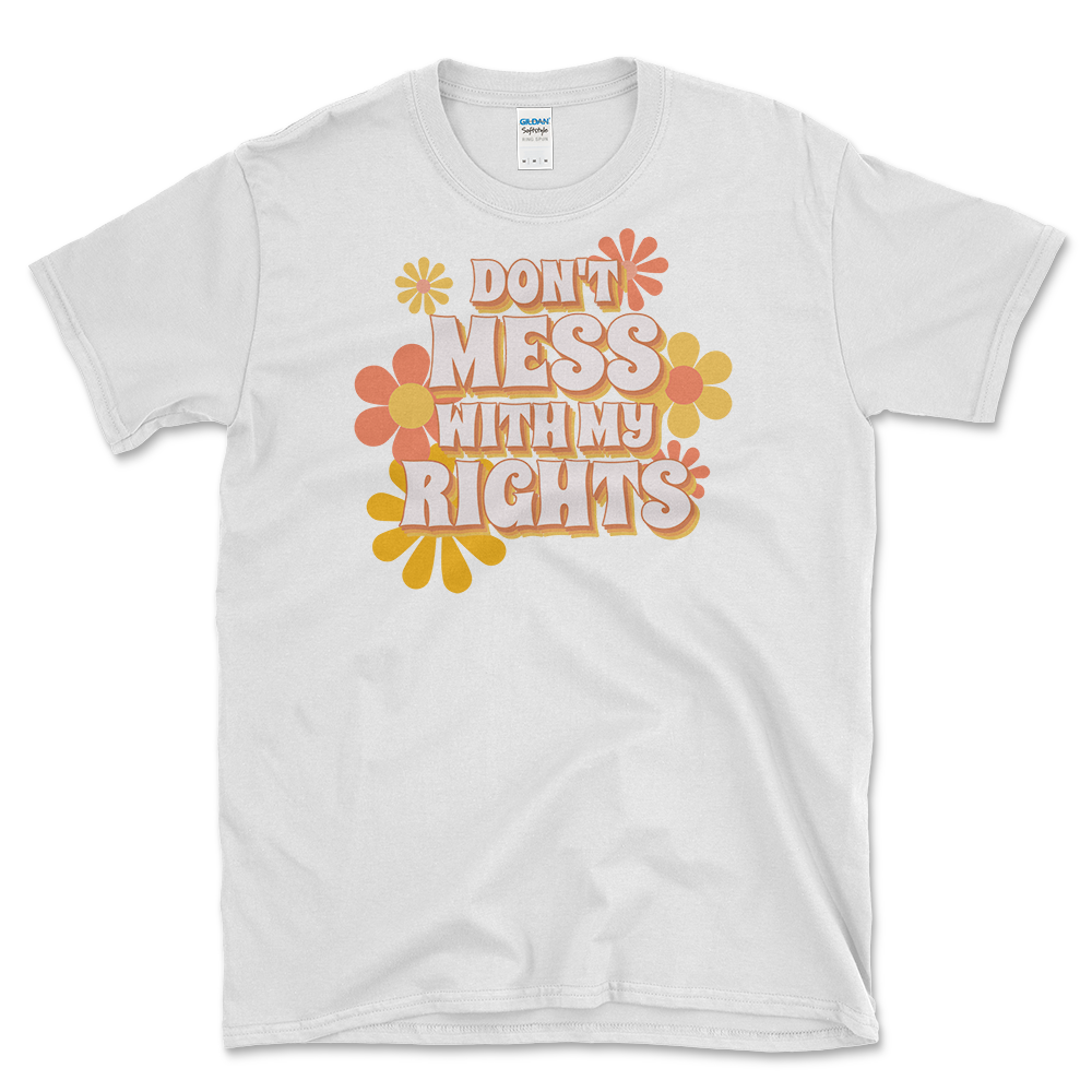 Vintage Style Pro-choice T-shirt White by Left Arrow Tees