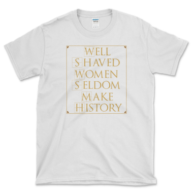 Women No-Shave Movement T-shirt White by Left Arrow Tees