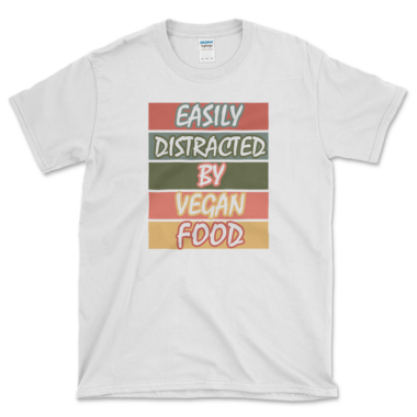 Vegan Foodie T-shirt White by Left Arrow Tees