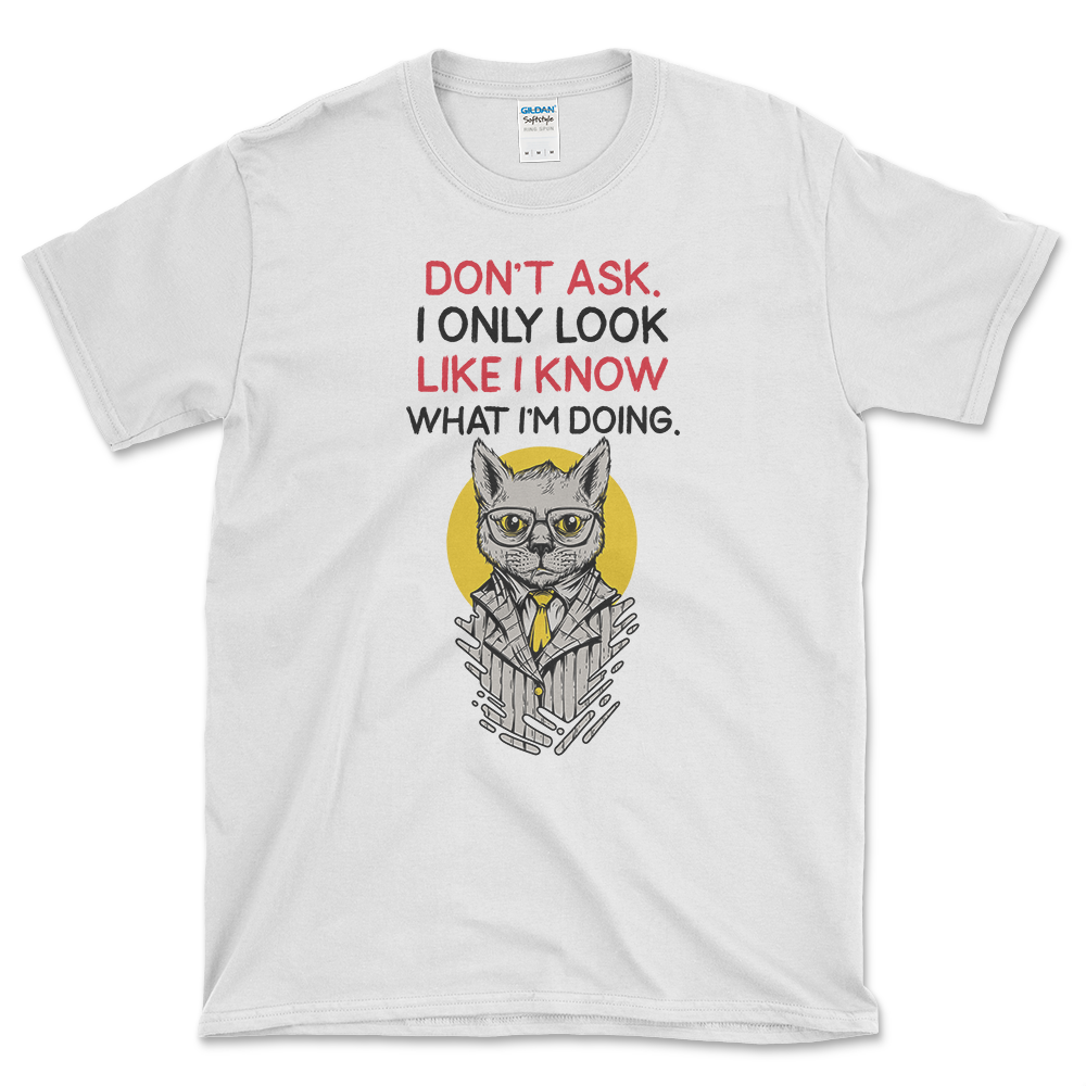 Imposter Syndrome T-shirt White by Left Arrow Tees