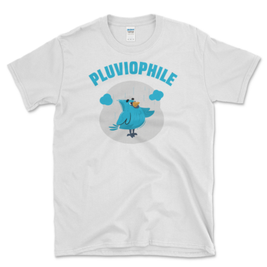 Rain Lovers T-shirt White by Left Arrow Tees
