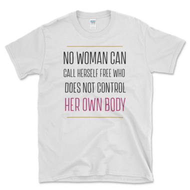 Pro-Choice Freedom T-shirt White by Left Arrow Tees