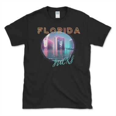Anti Florida T-shirt Black by Left Arrow Tees