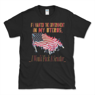 Pro-Choice Swear Word T-shirt Black by Left Arrow Tees