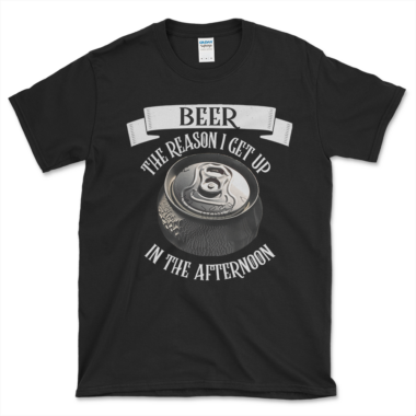 Day Drinking Beer T-shirt black by Left Arrow Tees