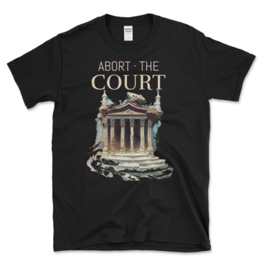 Anti supreme court t shirt black by Left Arrow Tees