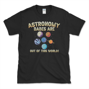 Astronomy Lovers T shirt black by Left Arrow Tees