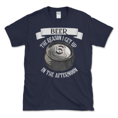 unisex-basic-softstyle-t-shirt-navy-front-64a8459af270f.png Day Drinking Beer T-shirt navy by Left Arrow Tees