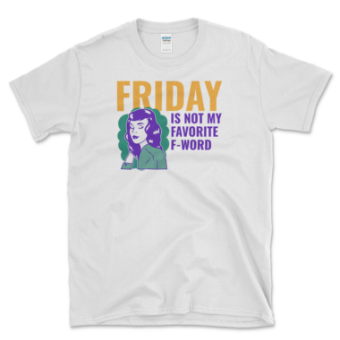 Casual Friday T-shirt White by Left Arrow Tees