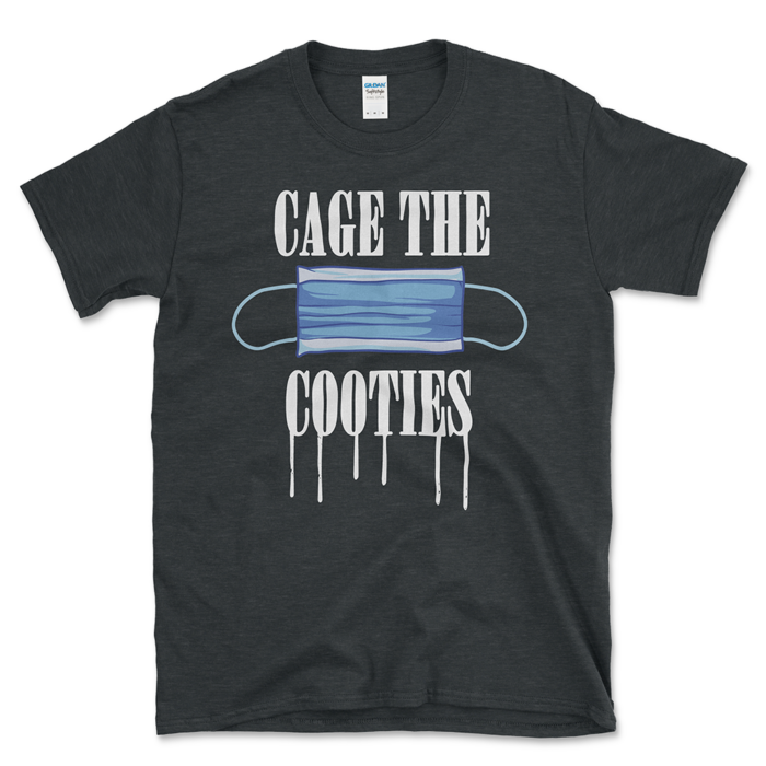 Pro-Mask Covid T-shirt Dark Heather by Left Arrow Tees