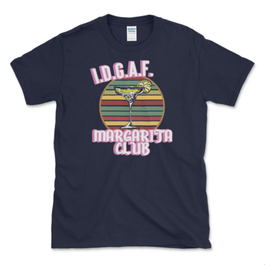 Margarita Club Vacation T-shirt Navy by Left Arrow Tees