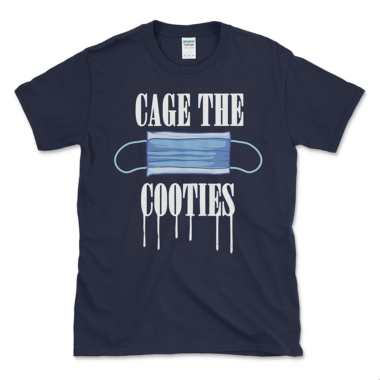 Pro-Mask Covid T-shirt Navy by Left Arrow Tees