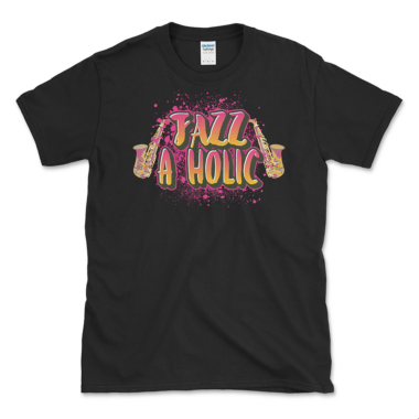 Jazz Music Lovers T-shirt Black by Left Arrow Tees