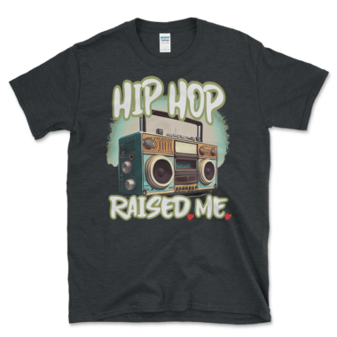 Hip Hop Music T-shirt DarkHeather by Left Arrow Tees