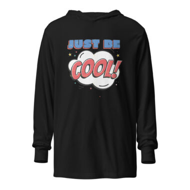 Cool Comic Book Style Hooded T-shirt Black by Left Arrow Tees