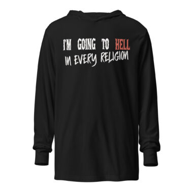 Irreverent Mocking Religion T-shirt Black by Left Arrow Tees
