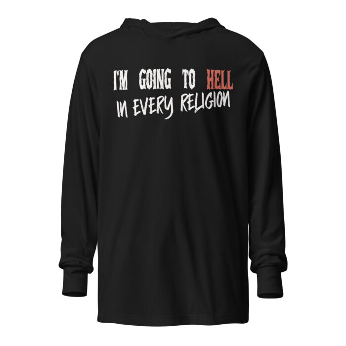 Irreverent Mocking Religion T-shirt Black by Left Arrow Tees