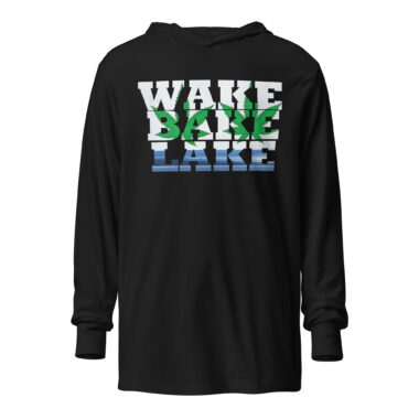 Wake Bake Lake Stoner Hoodie Tee