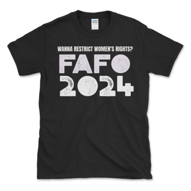 Abortion Rights 2024 Election T-shirt by Left Arrow Tees Black