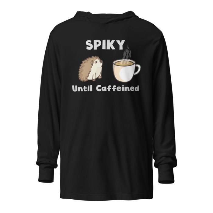 Coffee Drinkers Hedgehog Hoodie Tee - Image 2