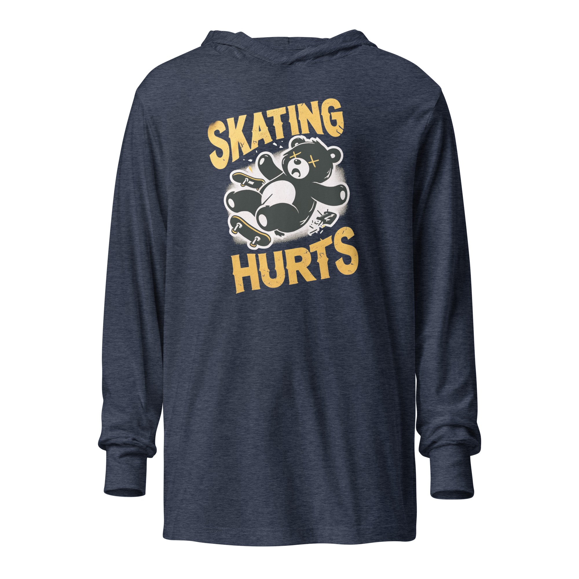 Skating Hurts Skateboarding Hoodie Tee - Image 3