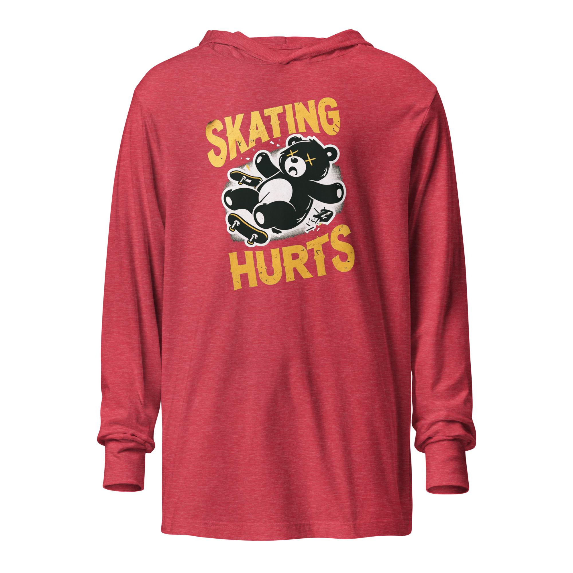 Skating Hurts Skateboarding Hoodie Tee - Image 4