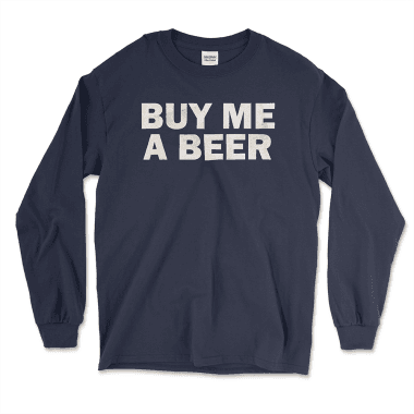 Beer Drinkers Graphic Long Sleeve Shirt