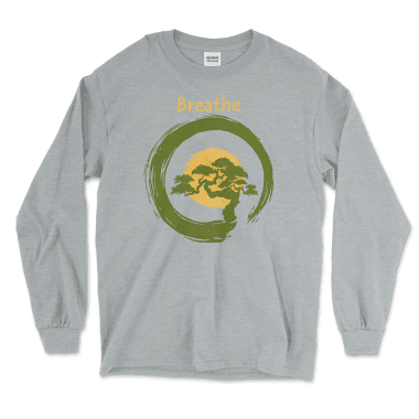 Breathe Yoga Meditation Long Sleeve Shirt